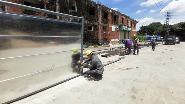 鍍鋅板鋼結構圍擋C款 深圳市光明區(qū)項目工程圍擋